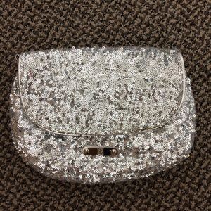 NY&Co Silver Sequins Purse
